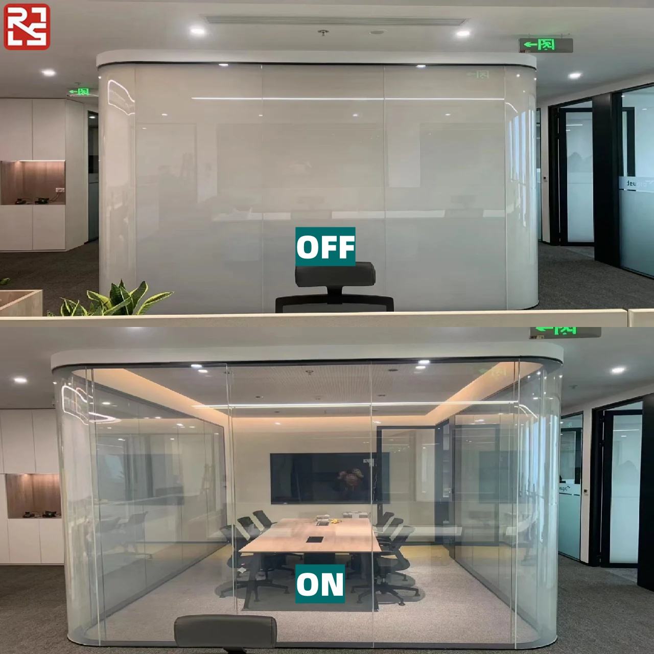 Smart PDLC Glass for Office Privacy Instant Switchable Opaque Transparent Partition UV Blocking Outdoor Curtain Wall Decoration