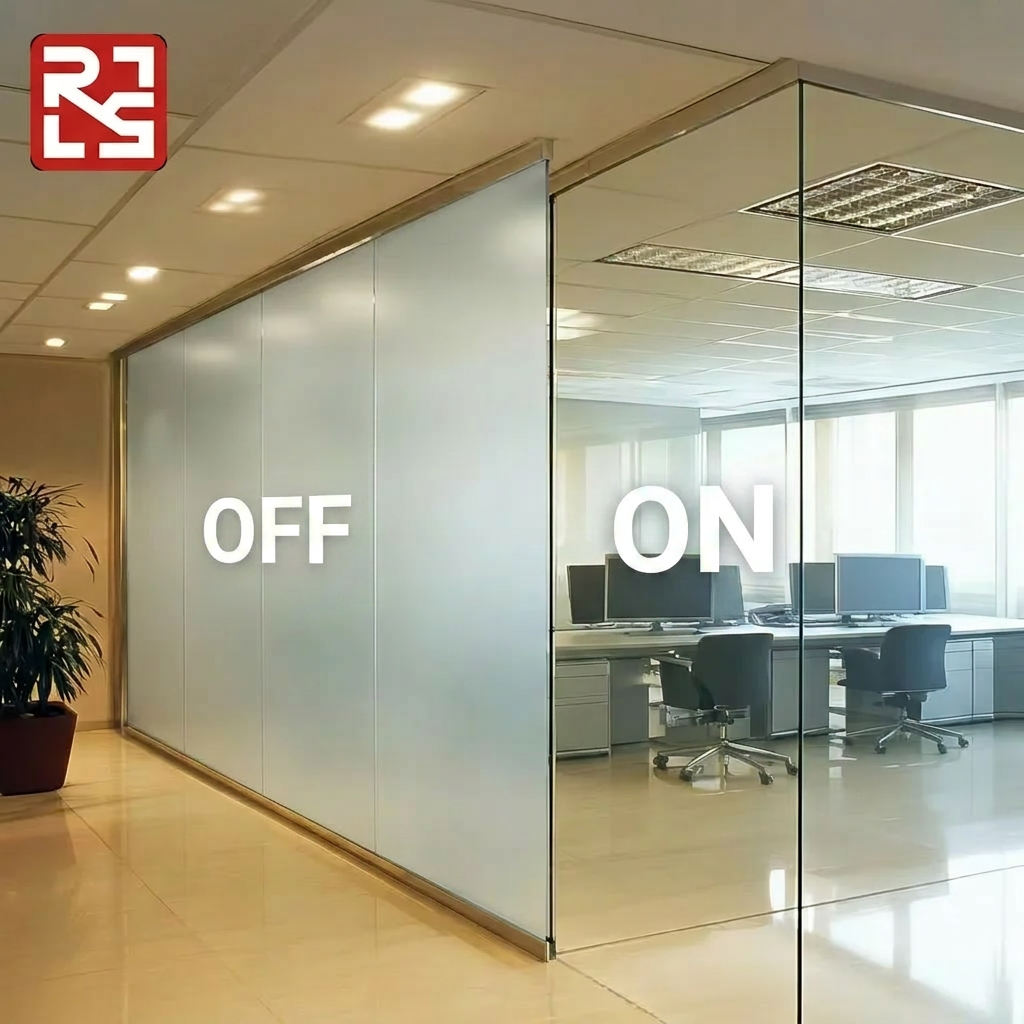 China Factory Supply Self-adhesive Decorative Smart Glass Film Switchable PDLC for Hospital Furniture Custom Sizes Colors