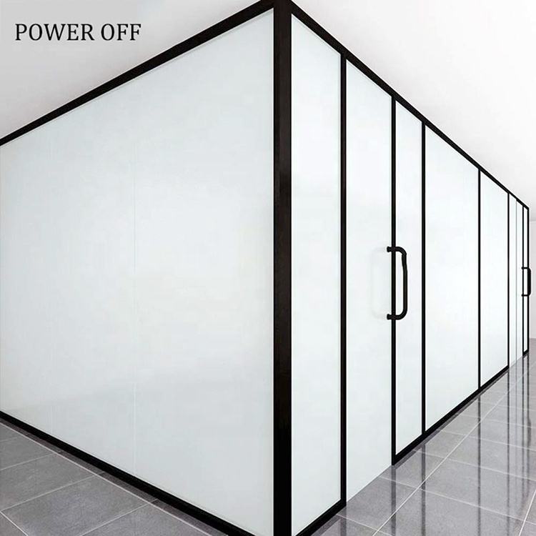 Sunrooms Smart Switchable Tempered Glass Window with Self-Adhesive PDLC Film Transformers Control for Bathroom & Hospital Use